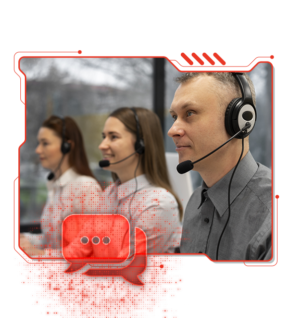 Pic of customer support call center