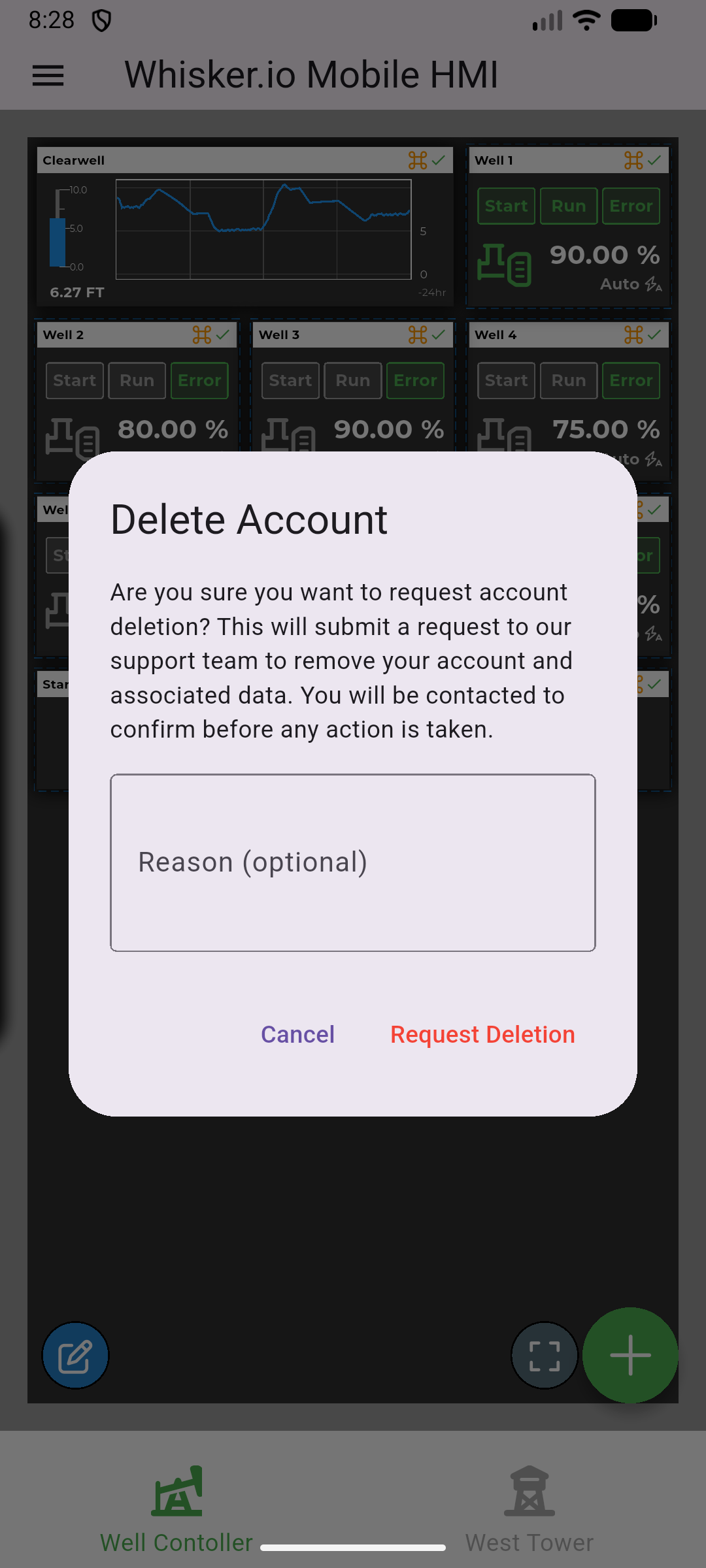 Confirm your deletion request