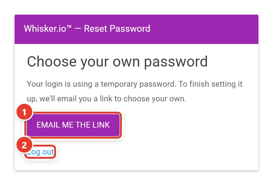 Choose your own password