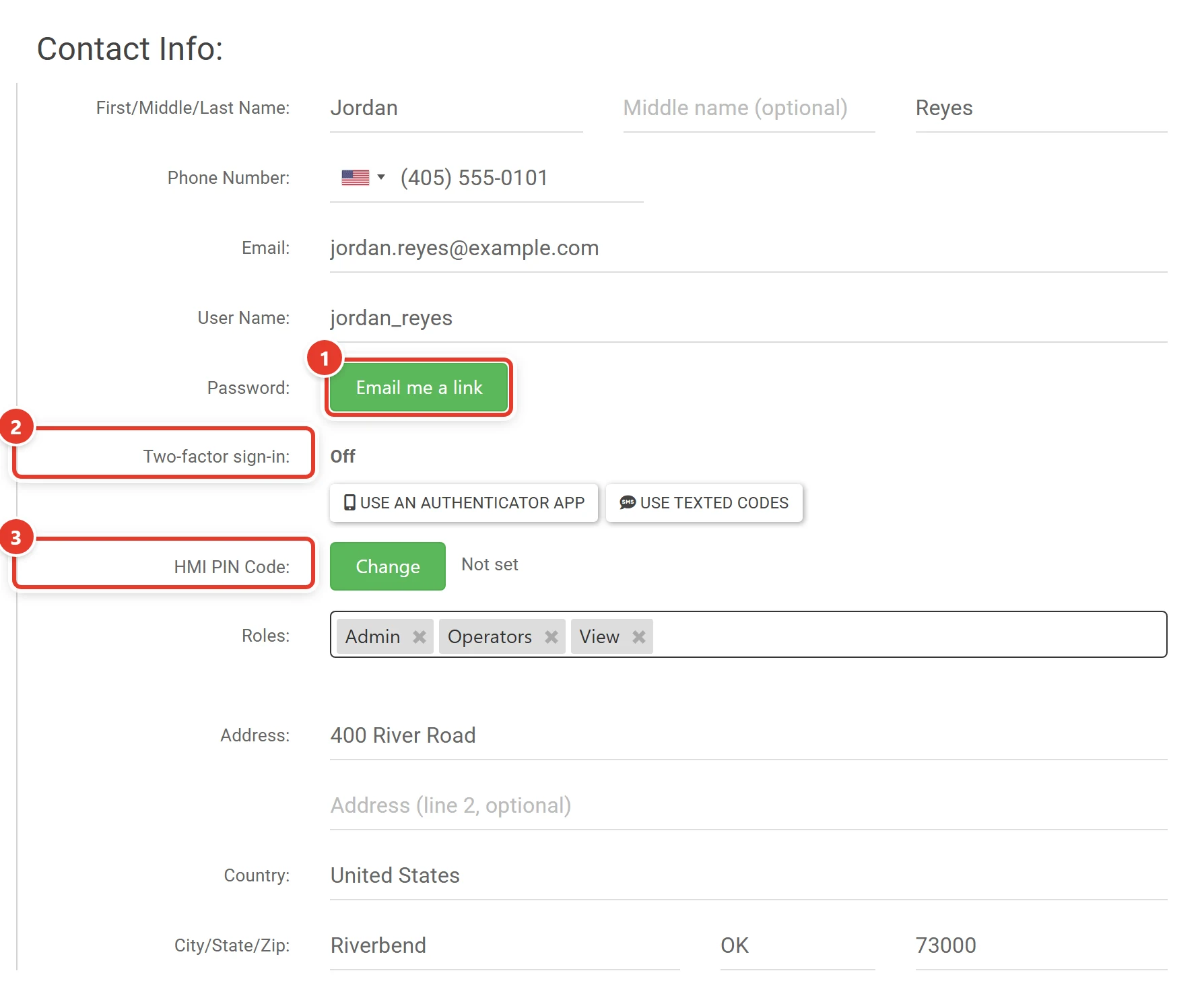 My User Info