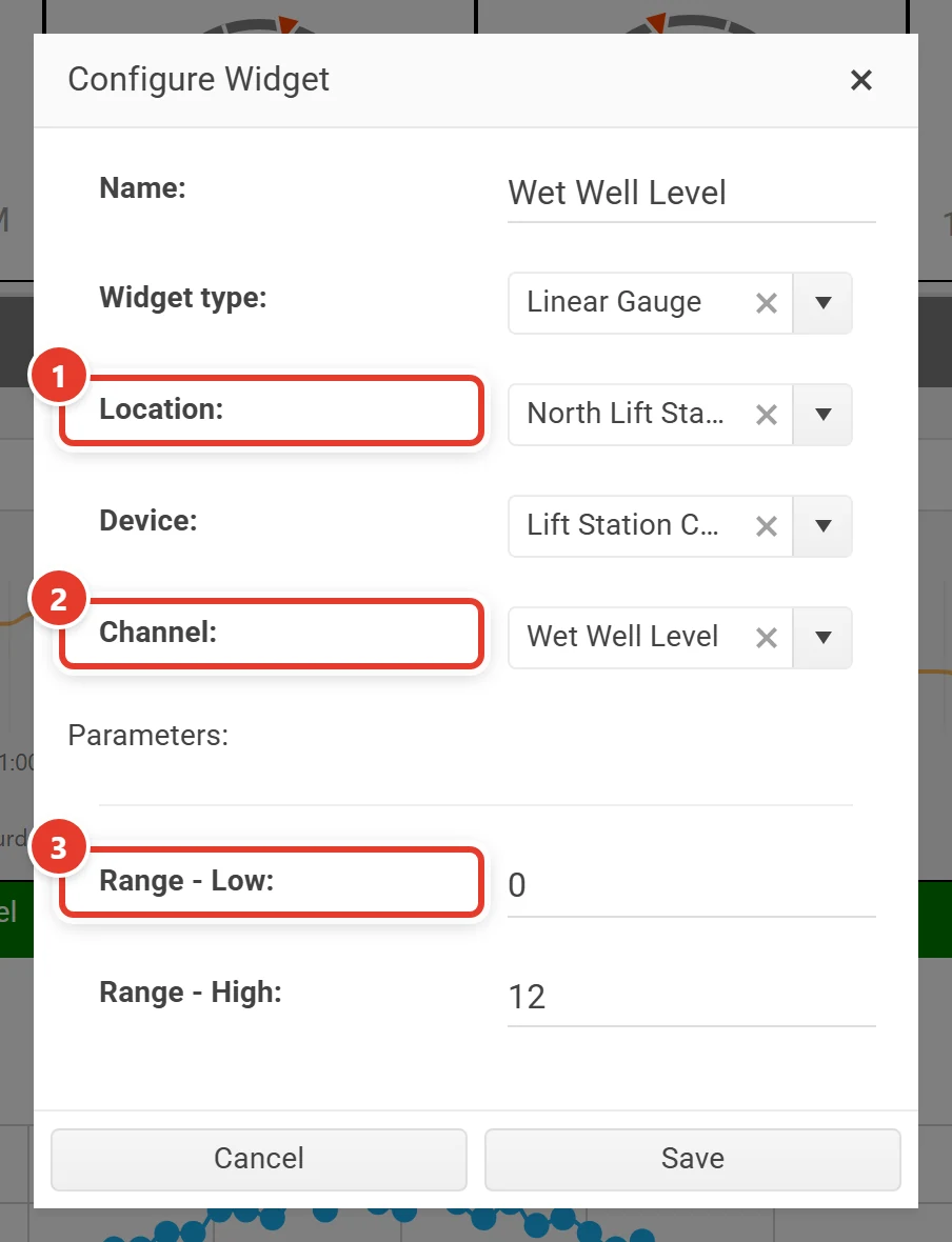 A widget's settings